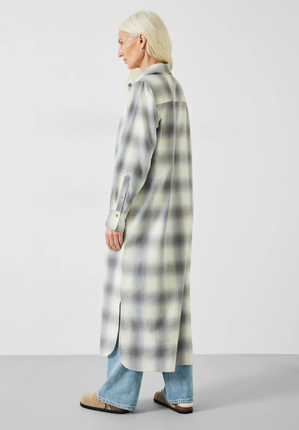 Aida Check Midi Dress