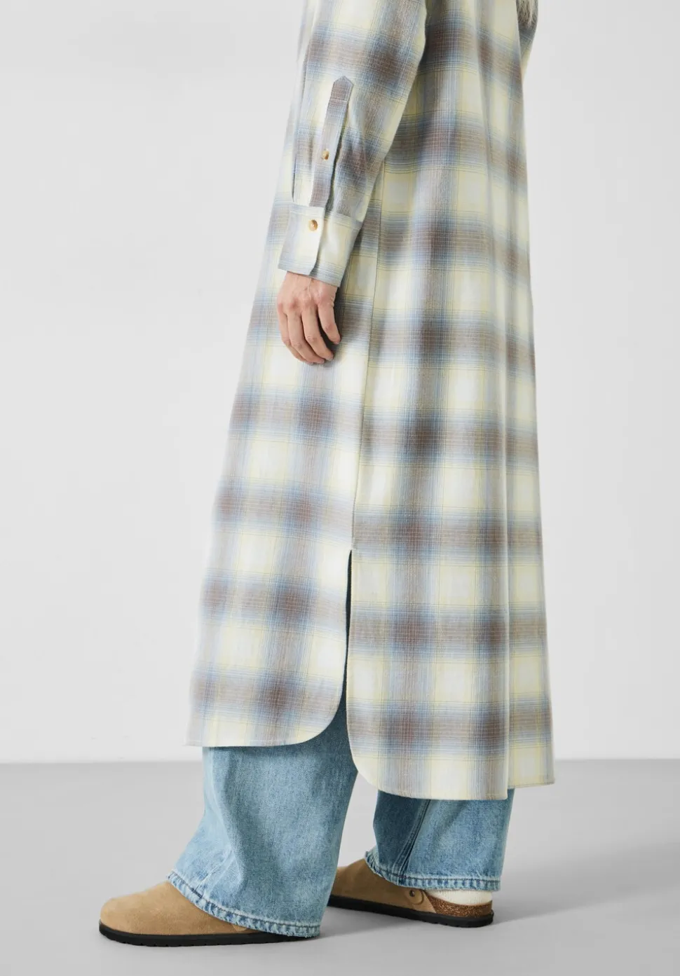 Aida Check Midi Dress