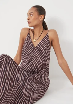 Air Flow Seam Detail Maxi Slip Dress