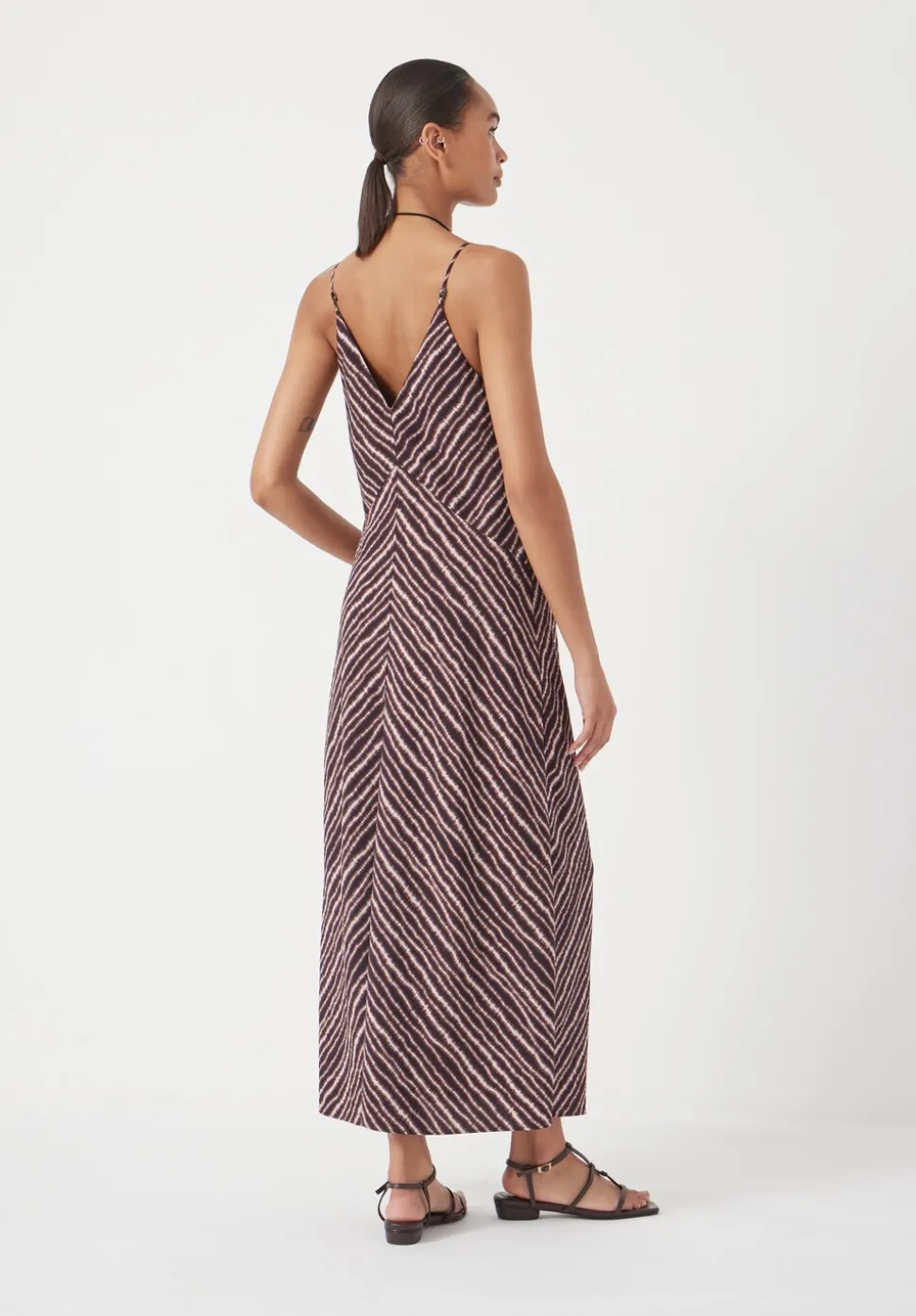 Air Flow Seam Detail Maxi Slip Dress