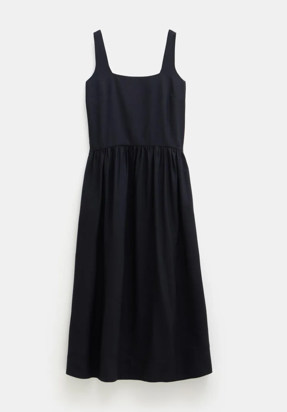 Air Flow Square Neck Midi Ballerina Dress