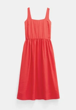 Air Flow Square Neck Midi Ballerina Dress