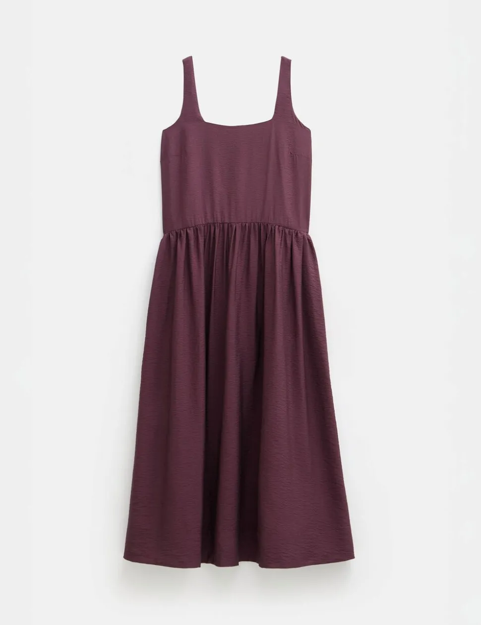 Air Flow Square Neck Midi Ballerina Dress