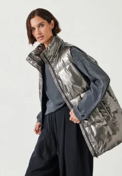Alice Metallic Puffer Gilet