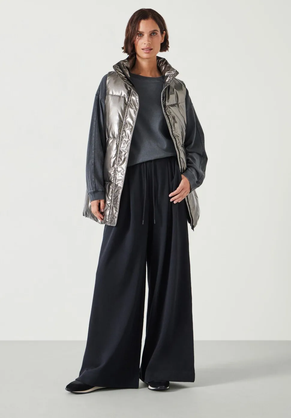Alice Metallic Puffer Gilet