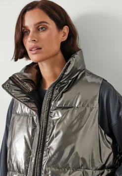 Alice Metallic Puffer Gilet