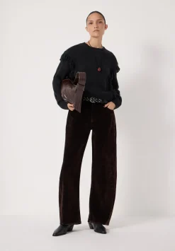 Alpaca Blend Fringe Knitted Jumper