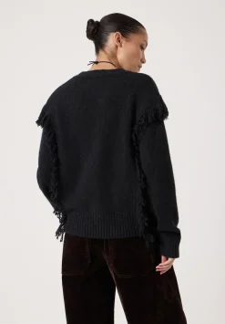 Alpaca Blend Fringe Knitted Jumper