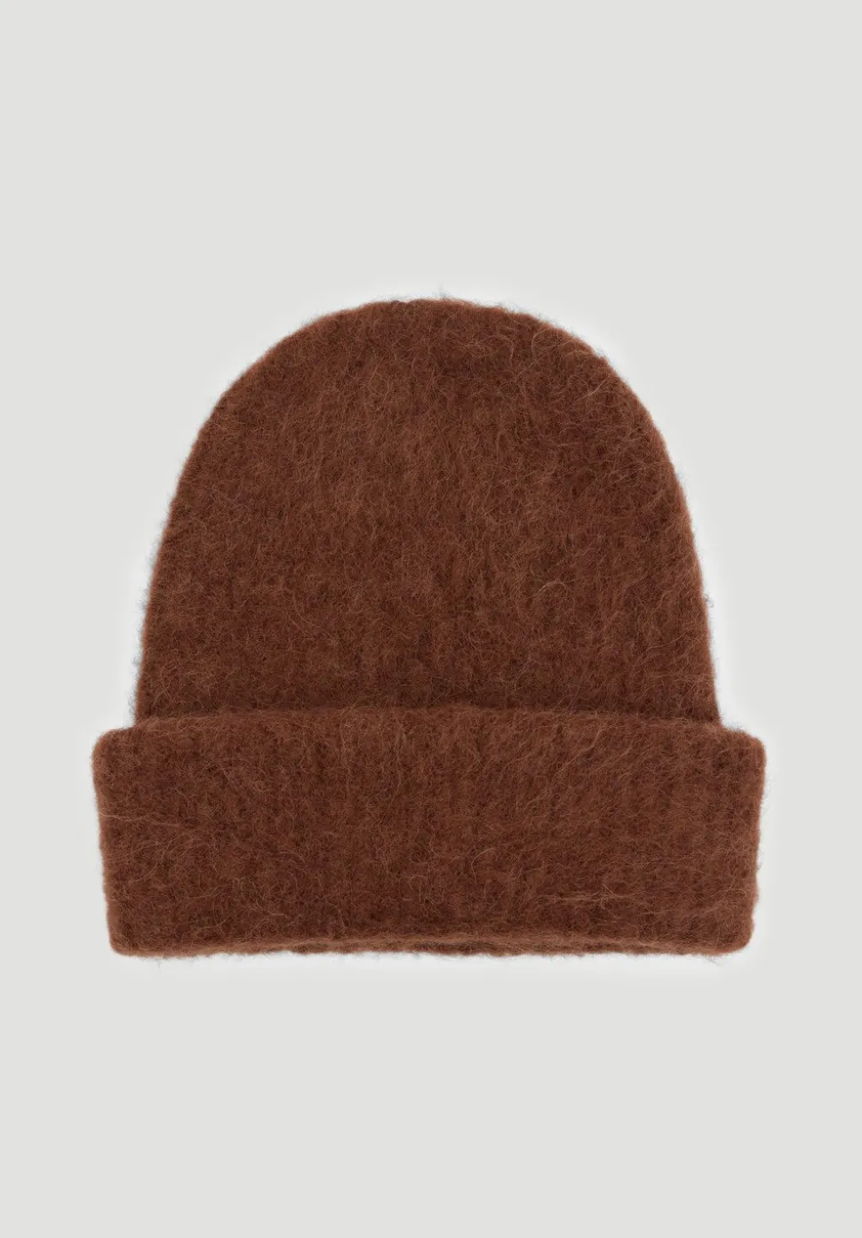 Alpaca-Blend Ribbed Beanie