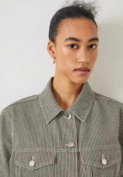 Amalia Cotton Striped Jacket