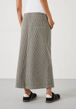 Amalia Stripe Denim Maxi Skirt
