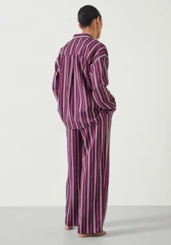 Amita Cotton Flannel Multi Stripe Pyjamas