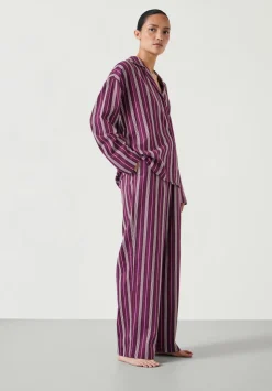 Amita Cotton Flannel Multi Stripe Pyjamas