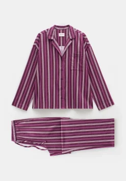 Amita Cotton Flannel Multi Stripe Pyjamas