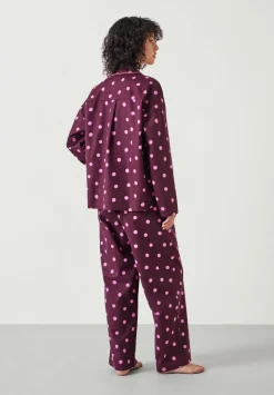 Amita Cotton Flannel Polka Dot Pyjamas