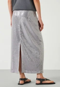 Anais Sheer Sequin Midi Skirt