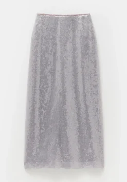 Anais Sheer Sequin Midi Skirt
