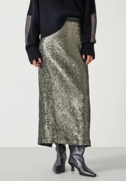 Anais Sheer Sequin Midi Skirt
