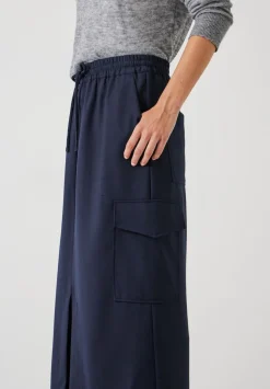 Aria Cargo Wool Maxi Skirt