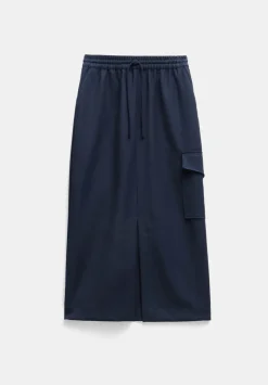 Aria Cargo Wool Maxi Skirt