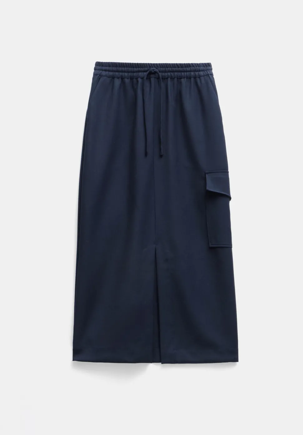 Aria Cargo Wool Maxi Skirt