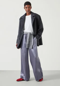 Aurora Satin Wide Leg Trousers