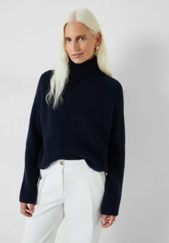Aven Raglan Roll Neck Wool Blend Jumper