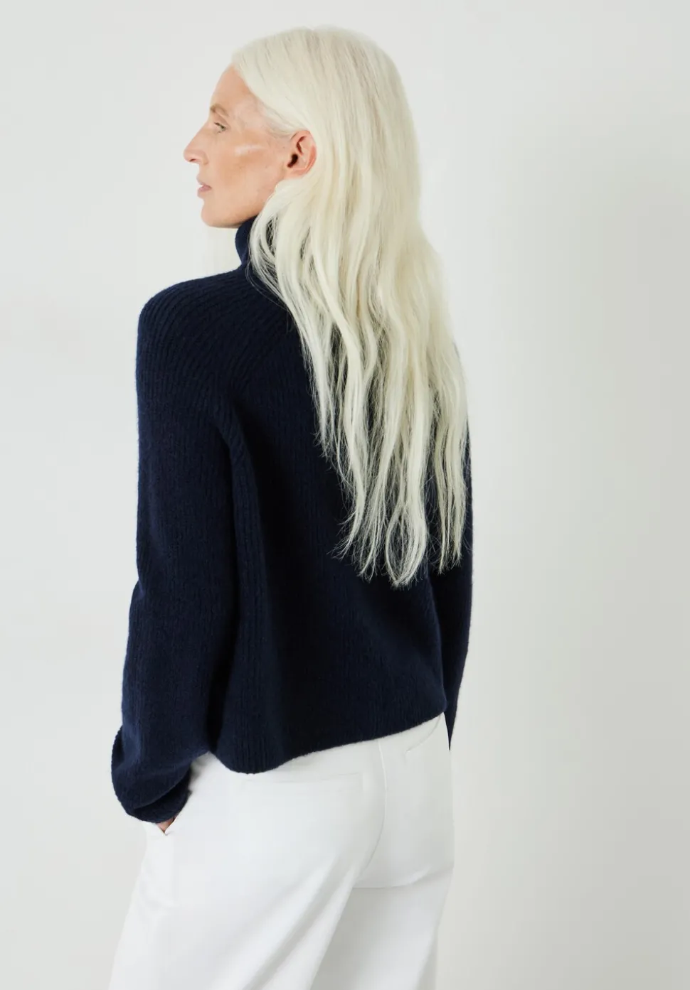 Aven Raglan Roll Neck Wool Blend Jumper