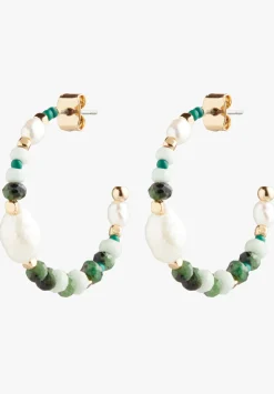 Azalea Semi Precious Hoops