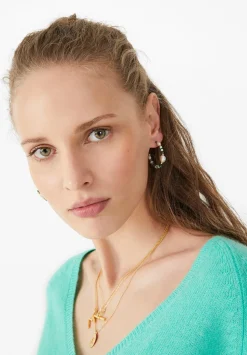 Azalea Semi Precious Hoops