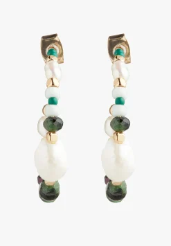 Azalea Semi Precious Hoops