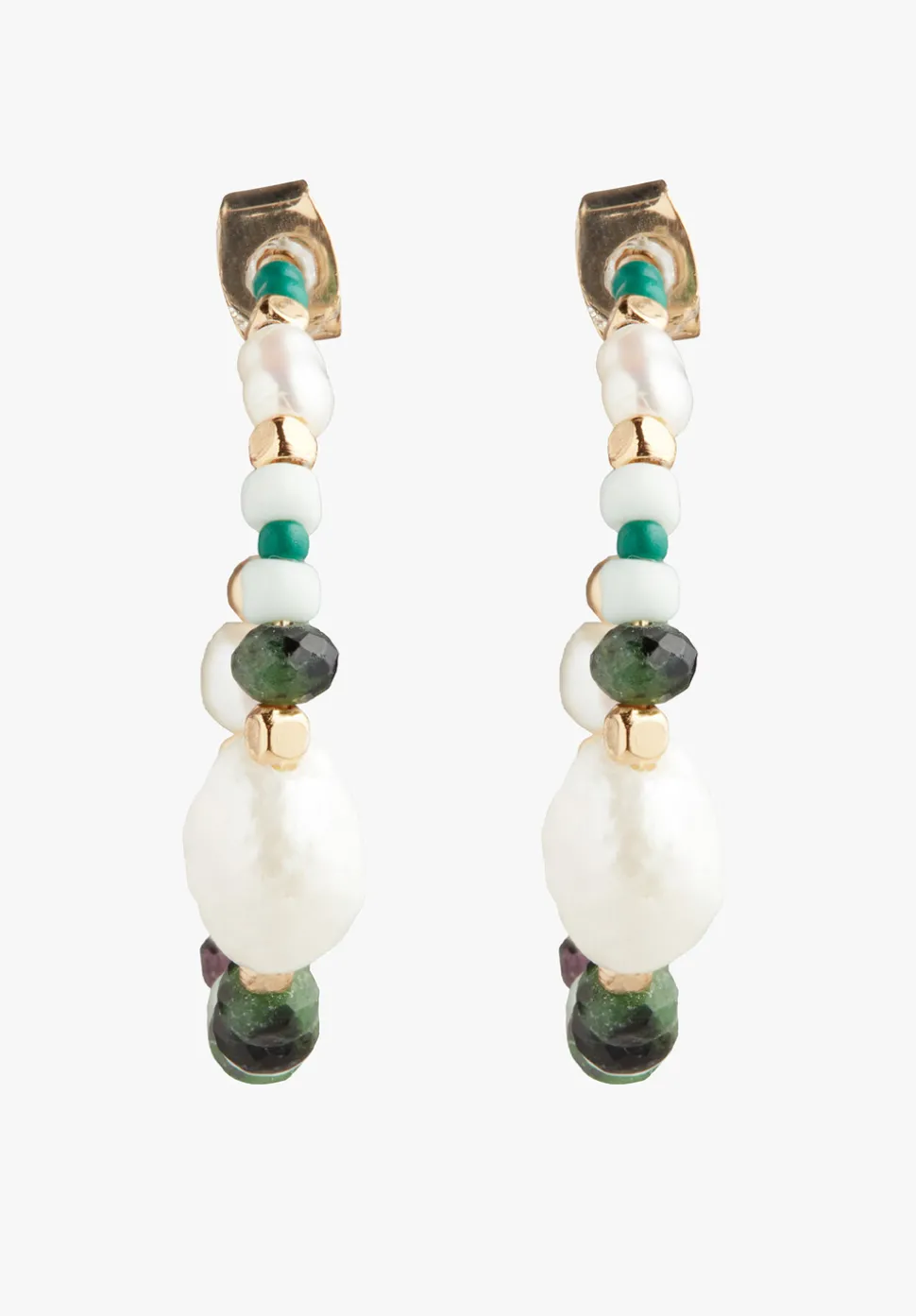 Azalea Semi Precious Hoops