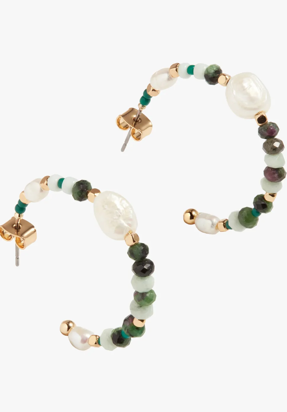 Azalea Semi Precious Hoops
