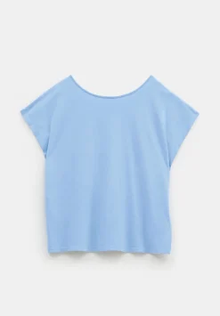 Back Scoop Detail Cotton T-Shirt