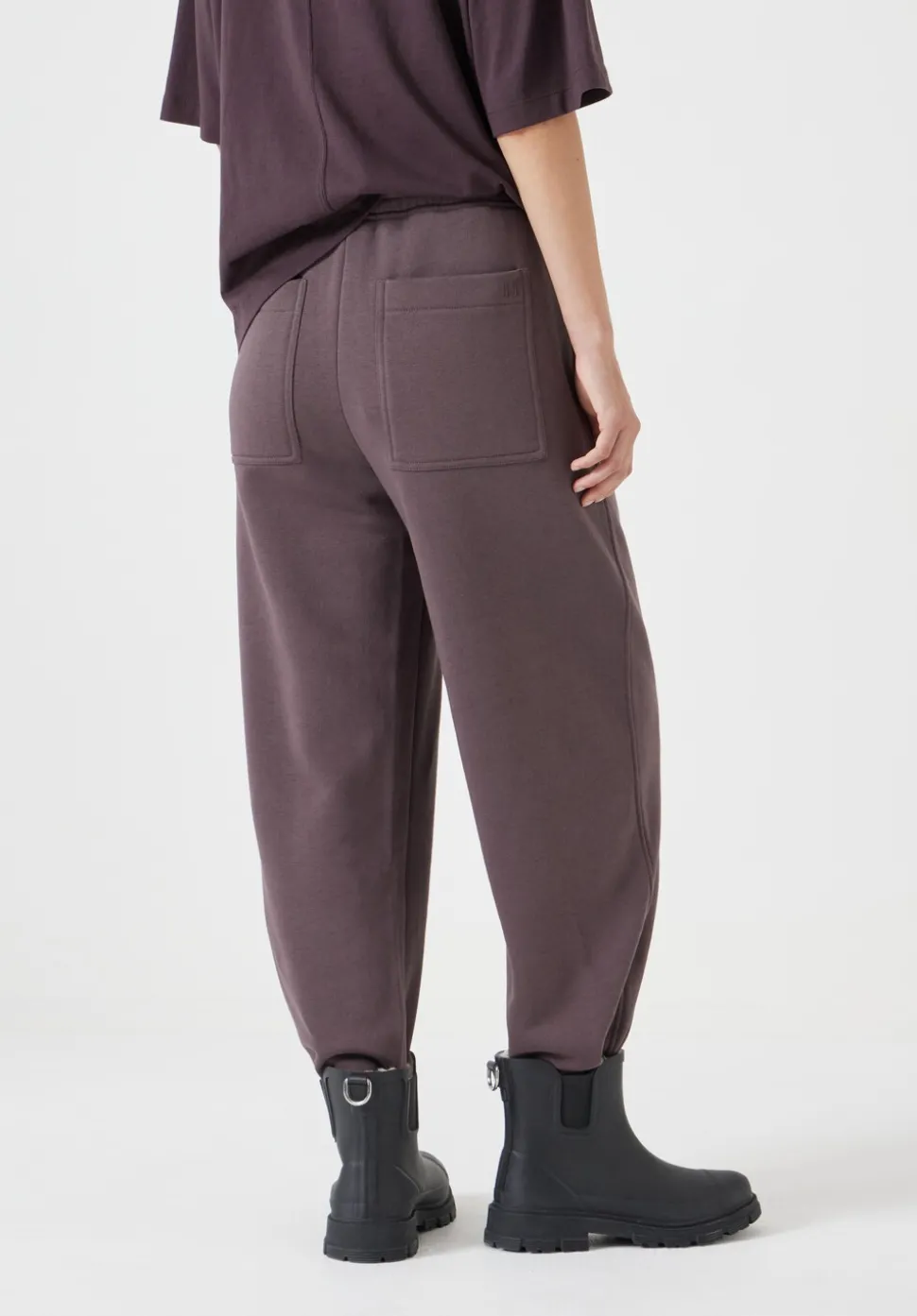 Barrel Leg Pleat Joggers