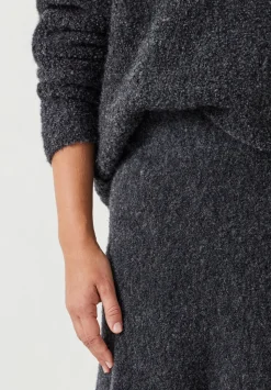 Bea Boucle Knitted Midi Skirt