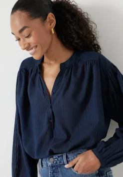Bea Textured Stripe Blouse