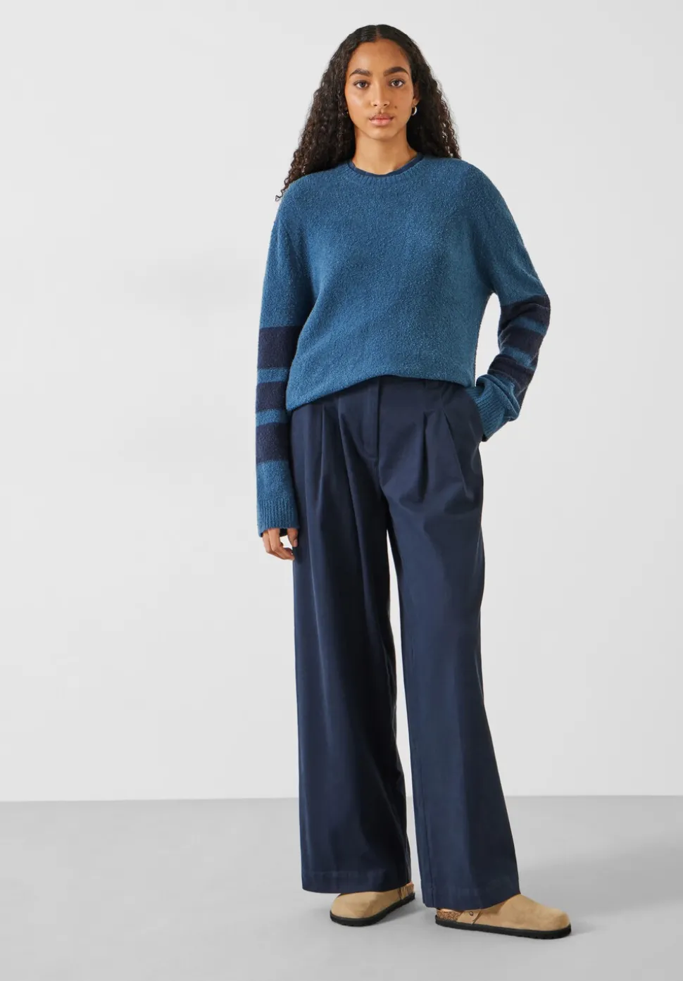 Bellata Sleeve Stripe Knitted Jumper
