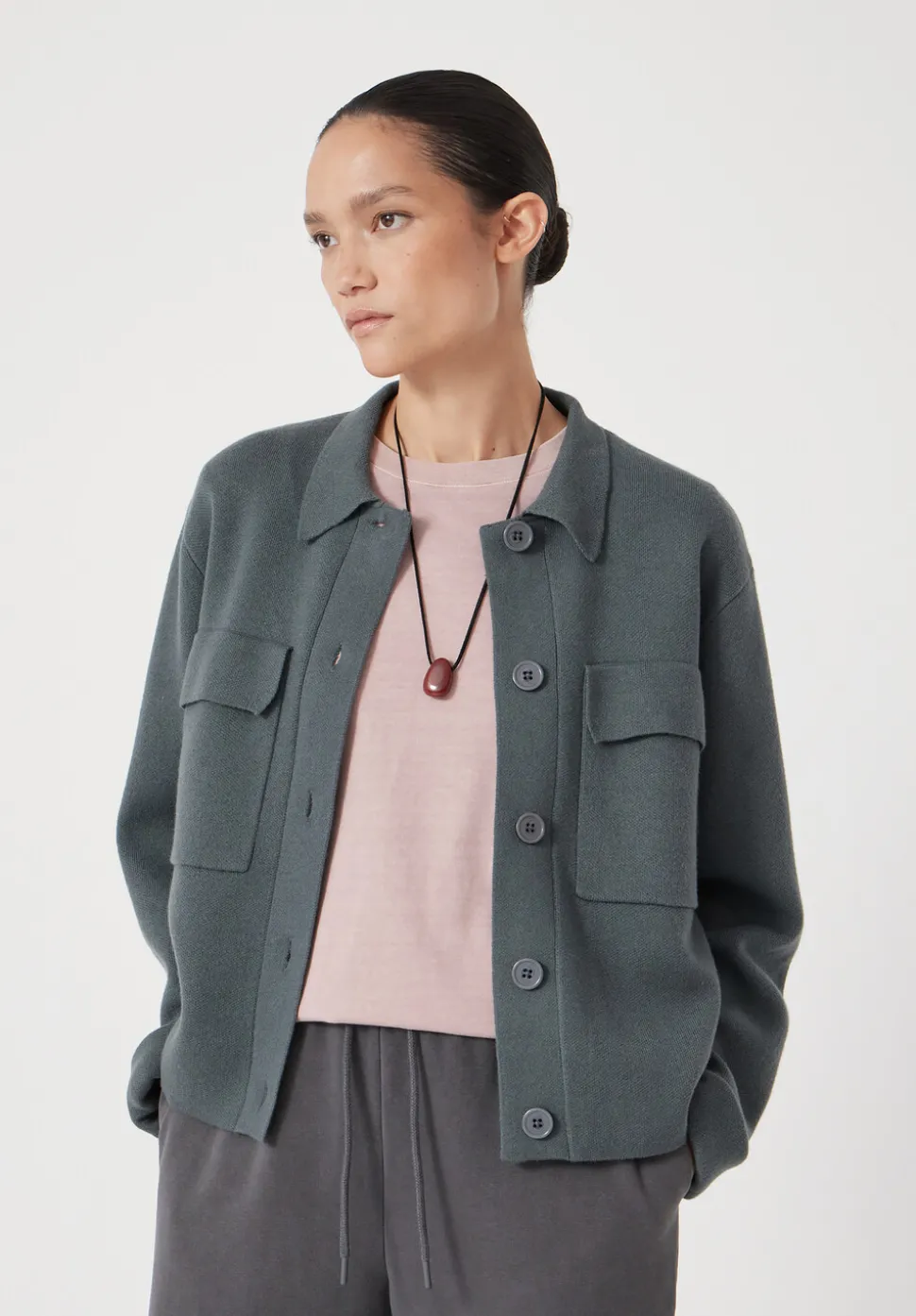 Bobbie Shirt Jacket with Wool
