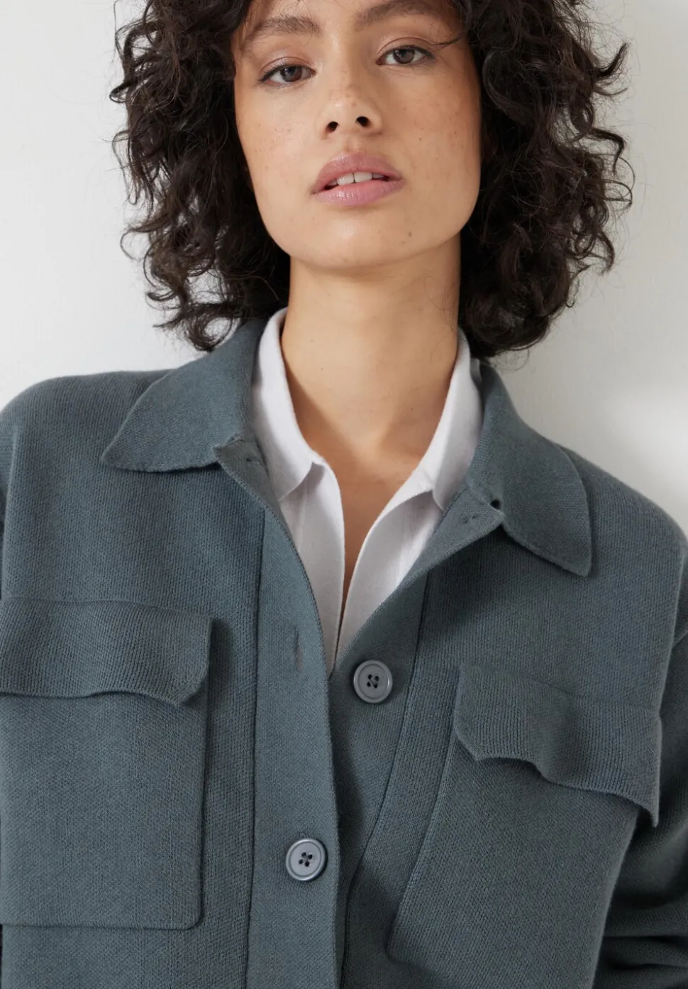 Bobbie Shirt Jacket with Wool