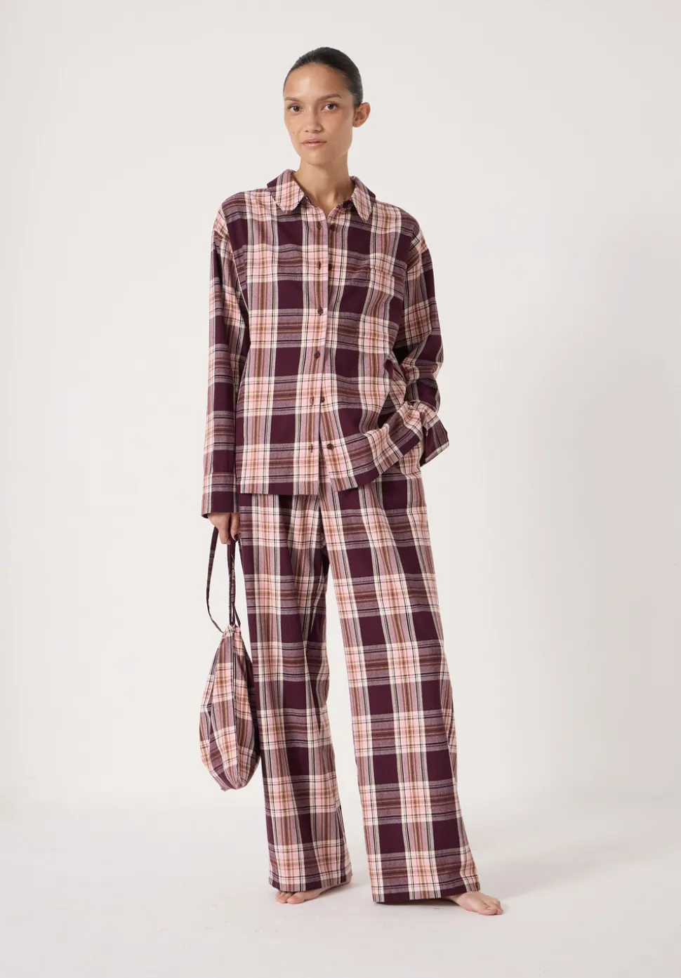 Brushed Cotton Check Print Pyjamas