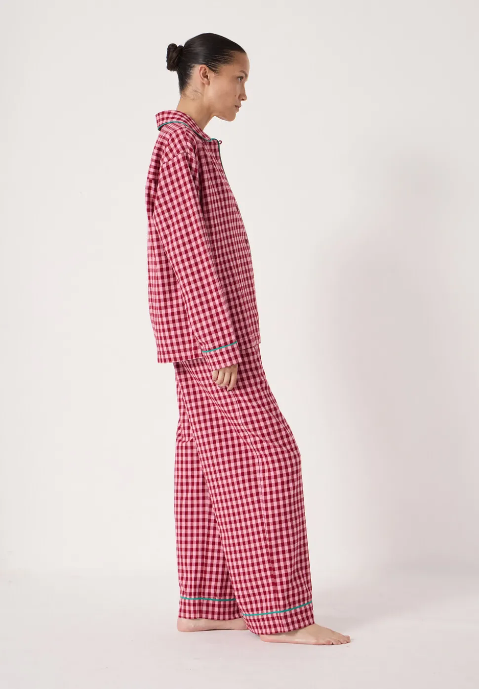Brushed Cotton Gingham Pyjamas