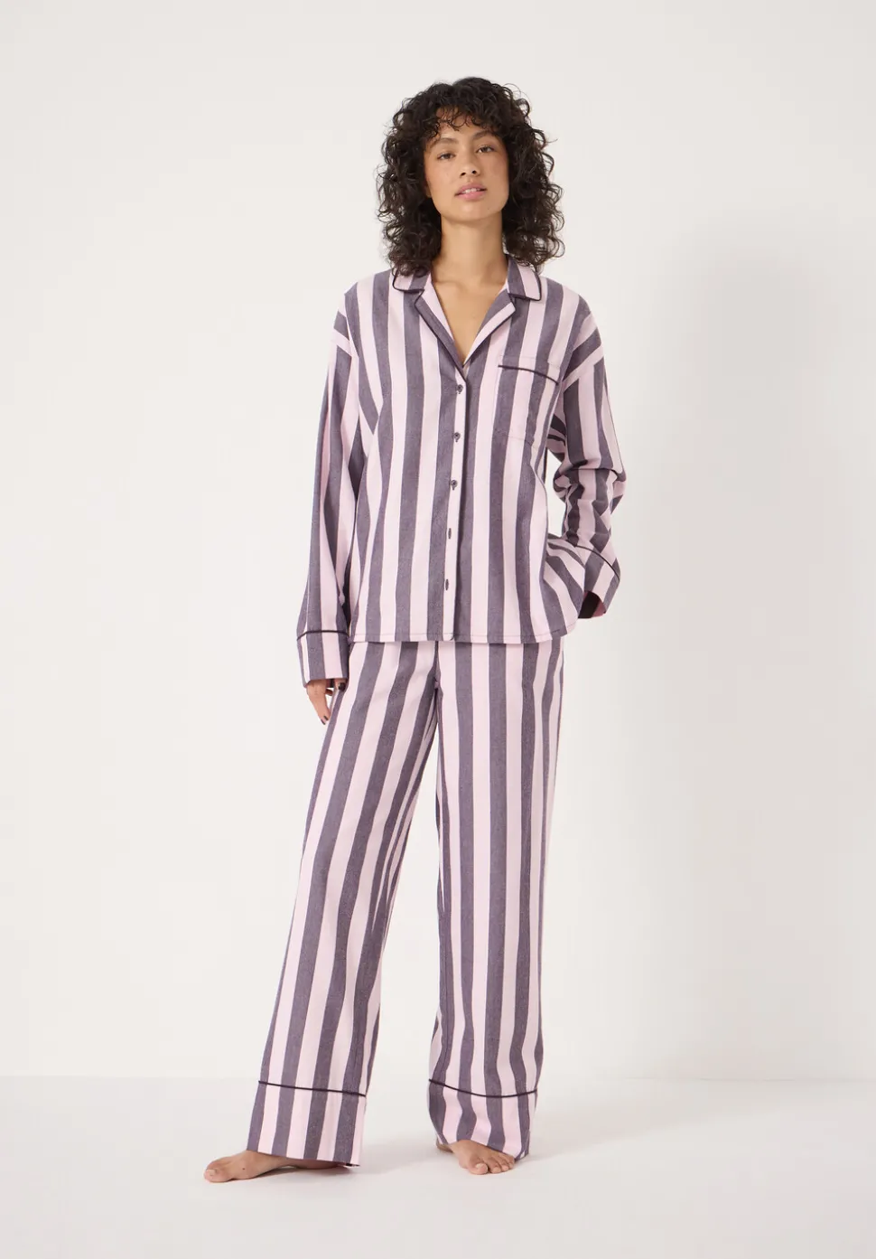 Brushed Cotton Striped Pyjamas