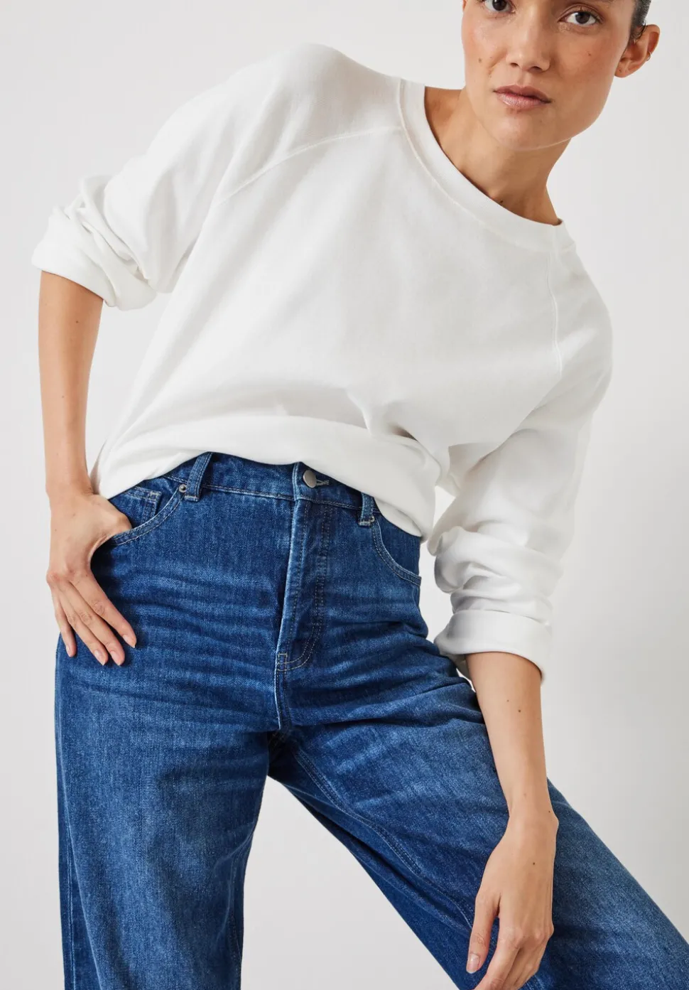 Button Fly Boyfriend Jean
