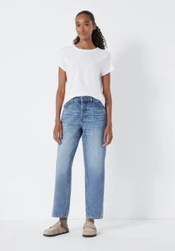 Button Fly Boyfriend Jean