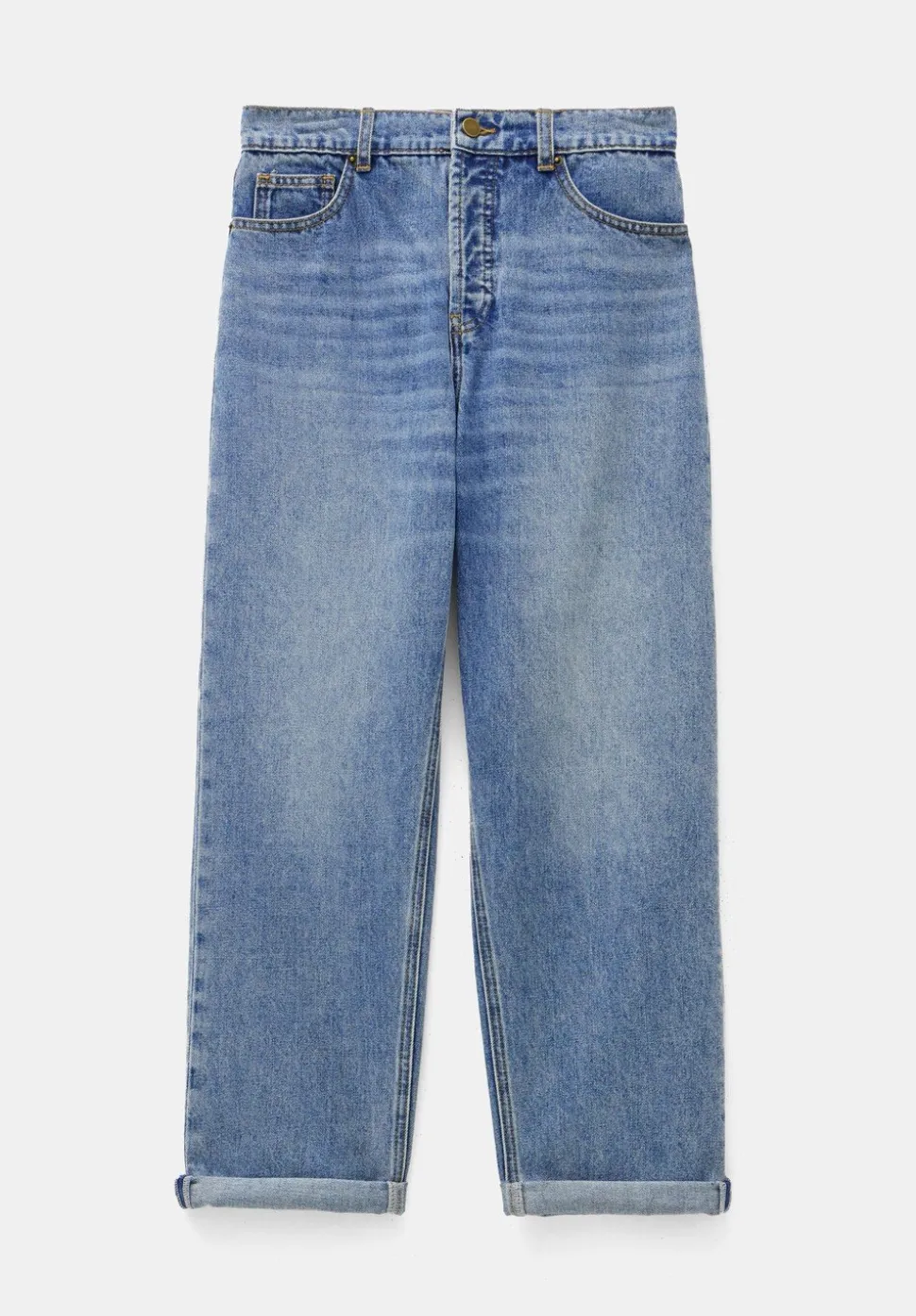 Button Fly Boyfriend Jean