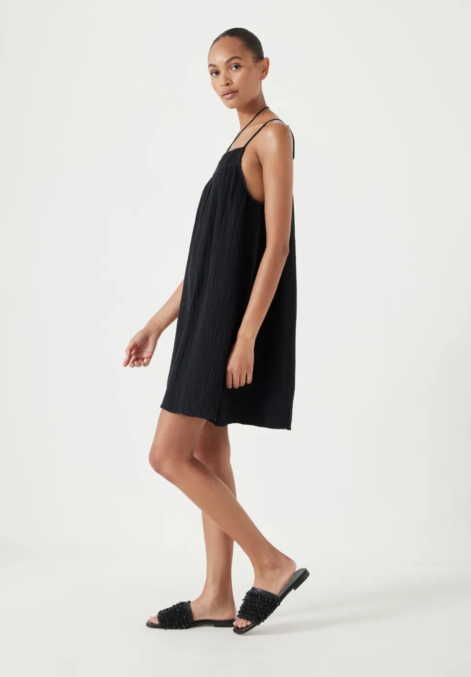 Cali Cotton Gauze Mini Dress