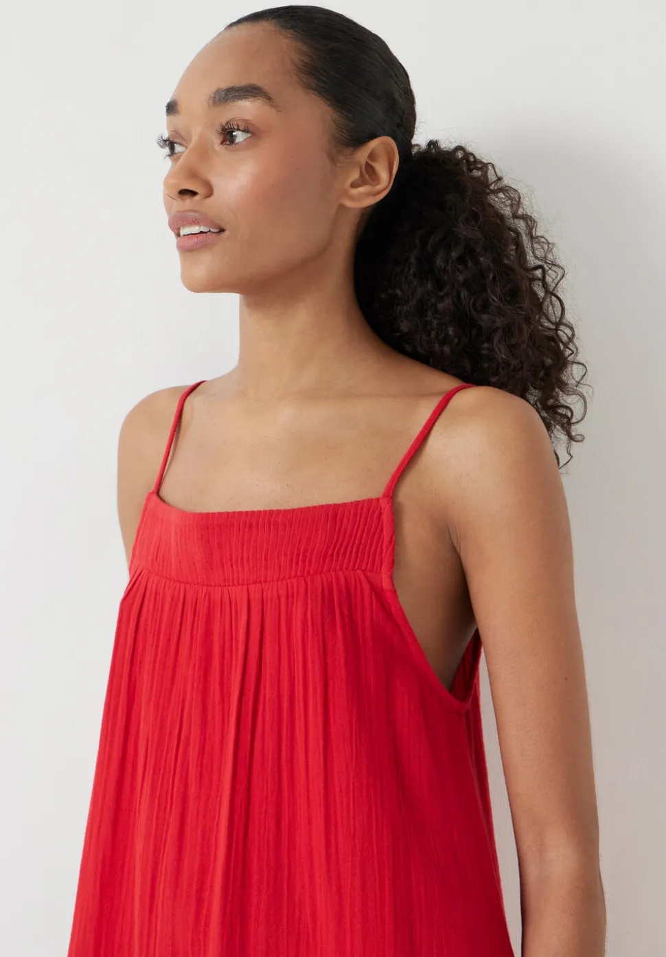 Cali Cotton Gauze Mini Dress