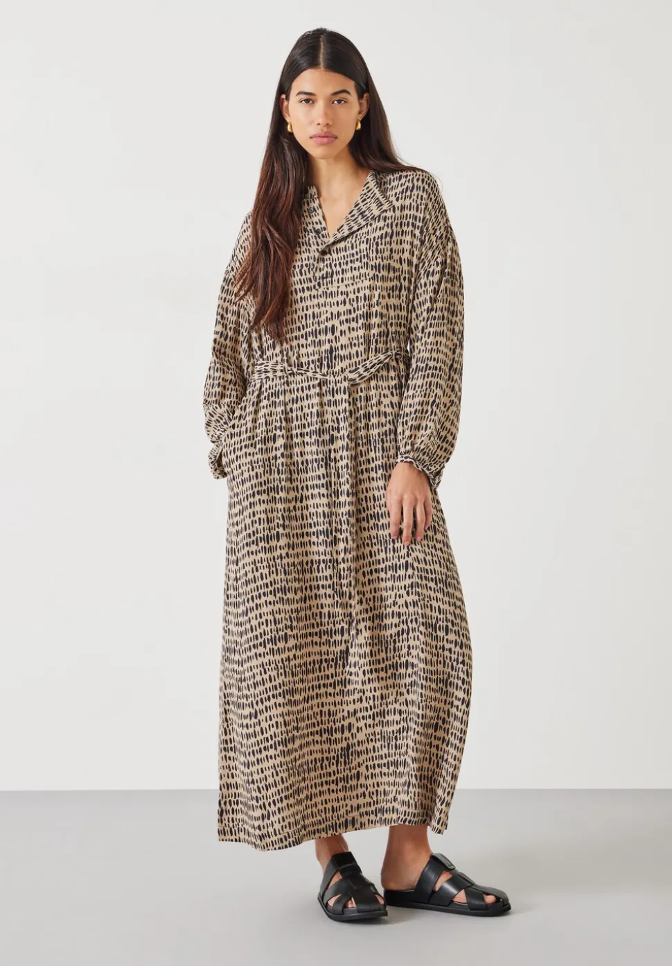 Camila Relaxed Print Midi Dress