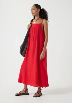 Carmen Cotton Gauze Midi Dress